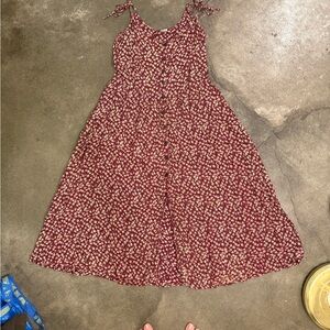 Vintage 70’s Sundress in Burgundy